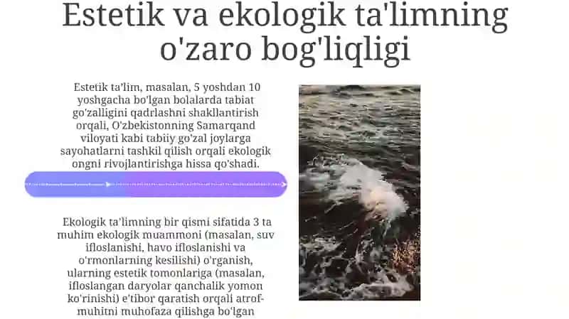 Estetik va ekologik tarbiya 4