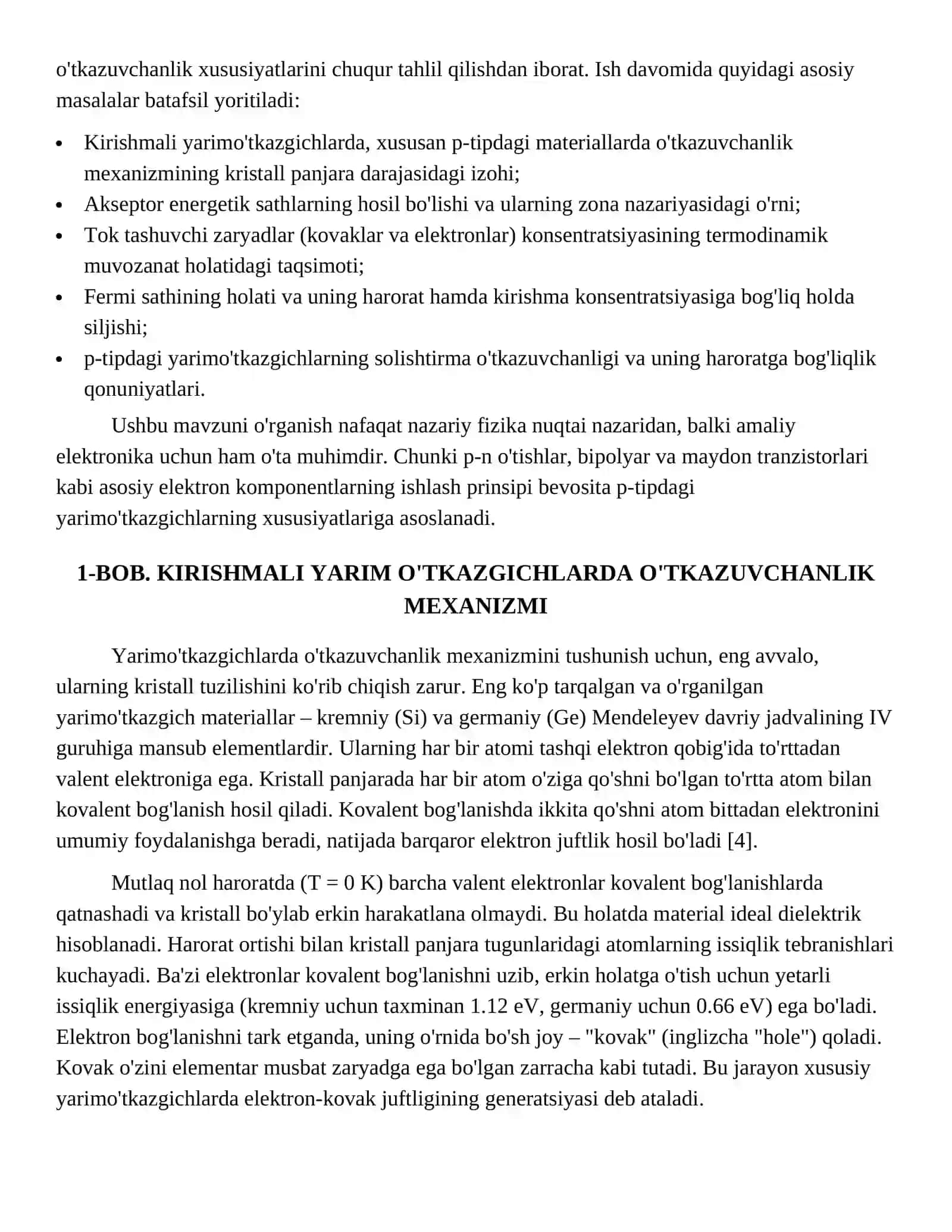 Yarimo'tkazgichlar fizikasi 4