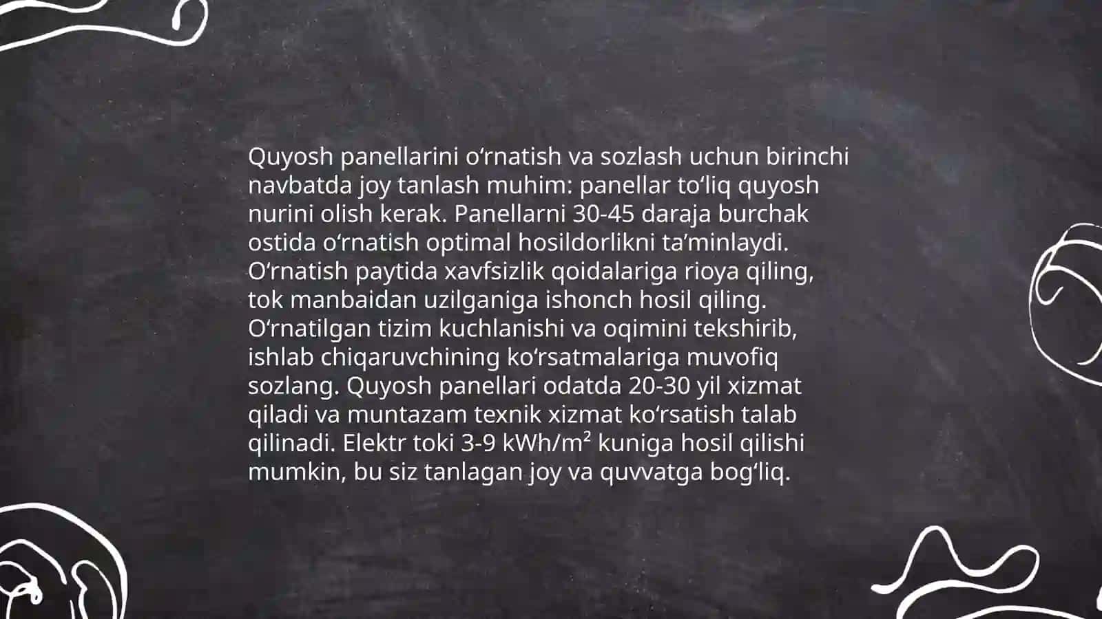 Quyosh energiyasini yig'uvchi tizimlar 4
