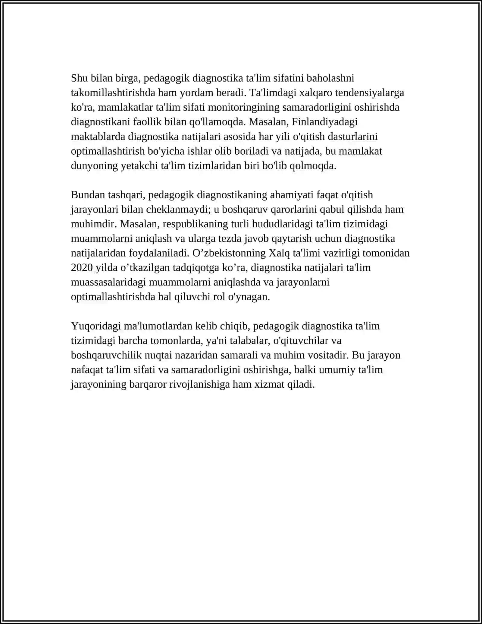 PEDAGOGIK DEAGNOSTIKANING MAQSADI VA VAZIFALARI 4