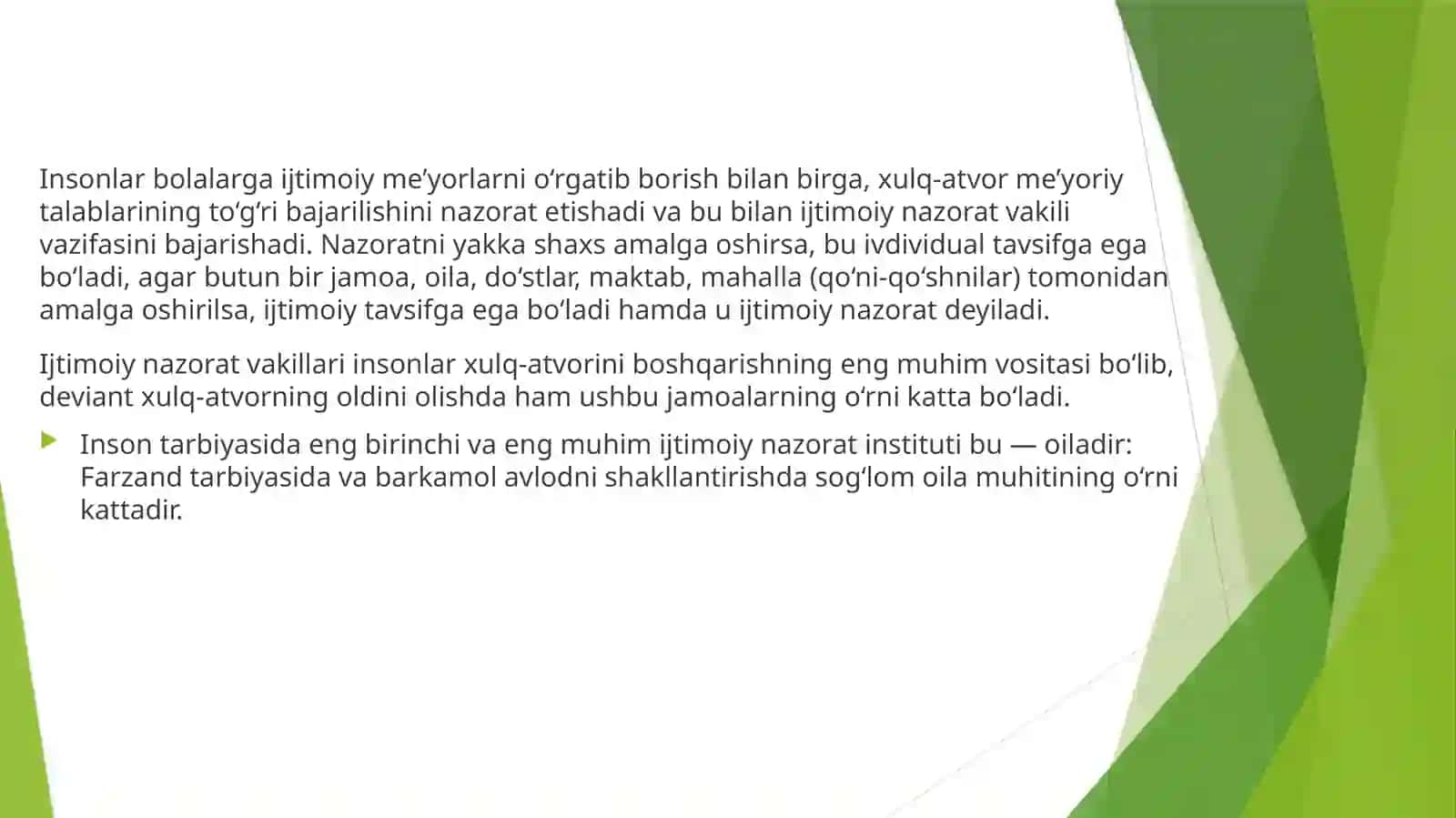 ''Ota-onalar bilan ishlash metodikasi’’fanidan taqdimoti 4