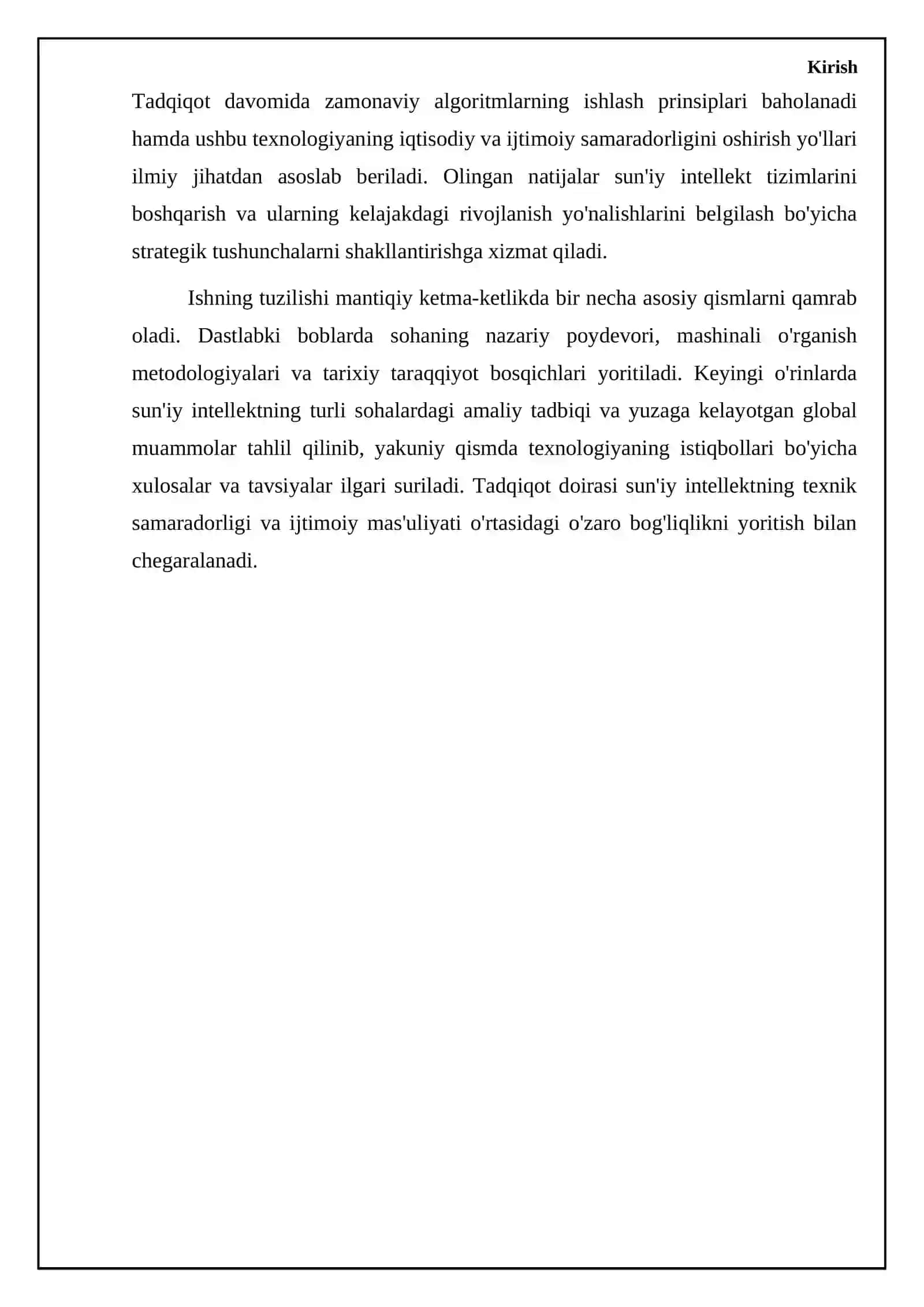 BOB. SUN'IY INTELLEKTNING NAZARIY ASOSLARI VA TARIXIY RIVOJLANISH BOSQICHLARI 4