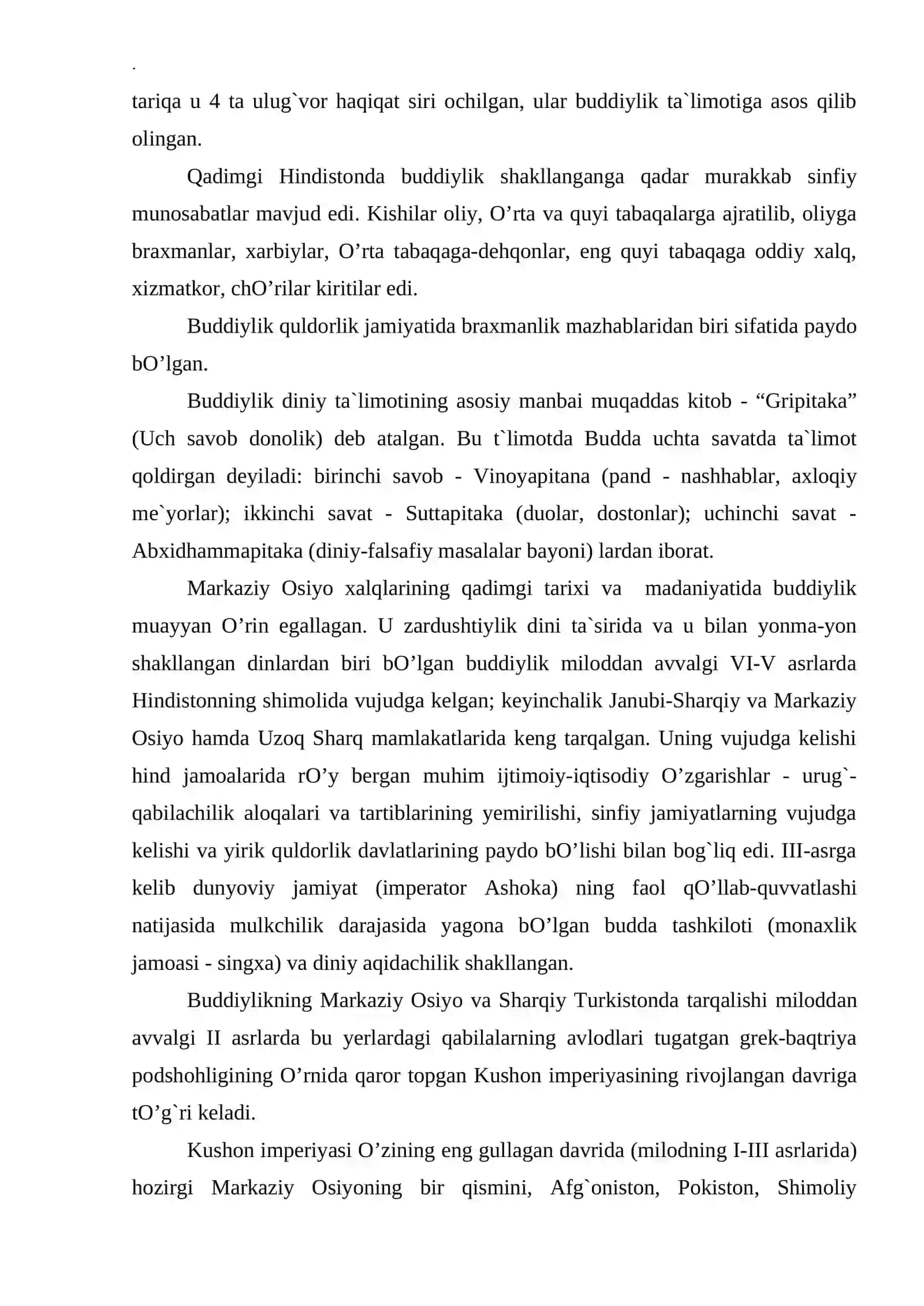 Buddizmning asosiy aqidalari va taʼlimoti 4