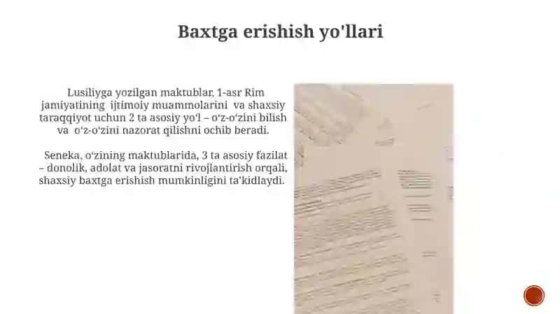 Senekaning"Lutsiliyga axloqiy xatlari" 4