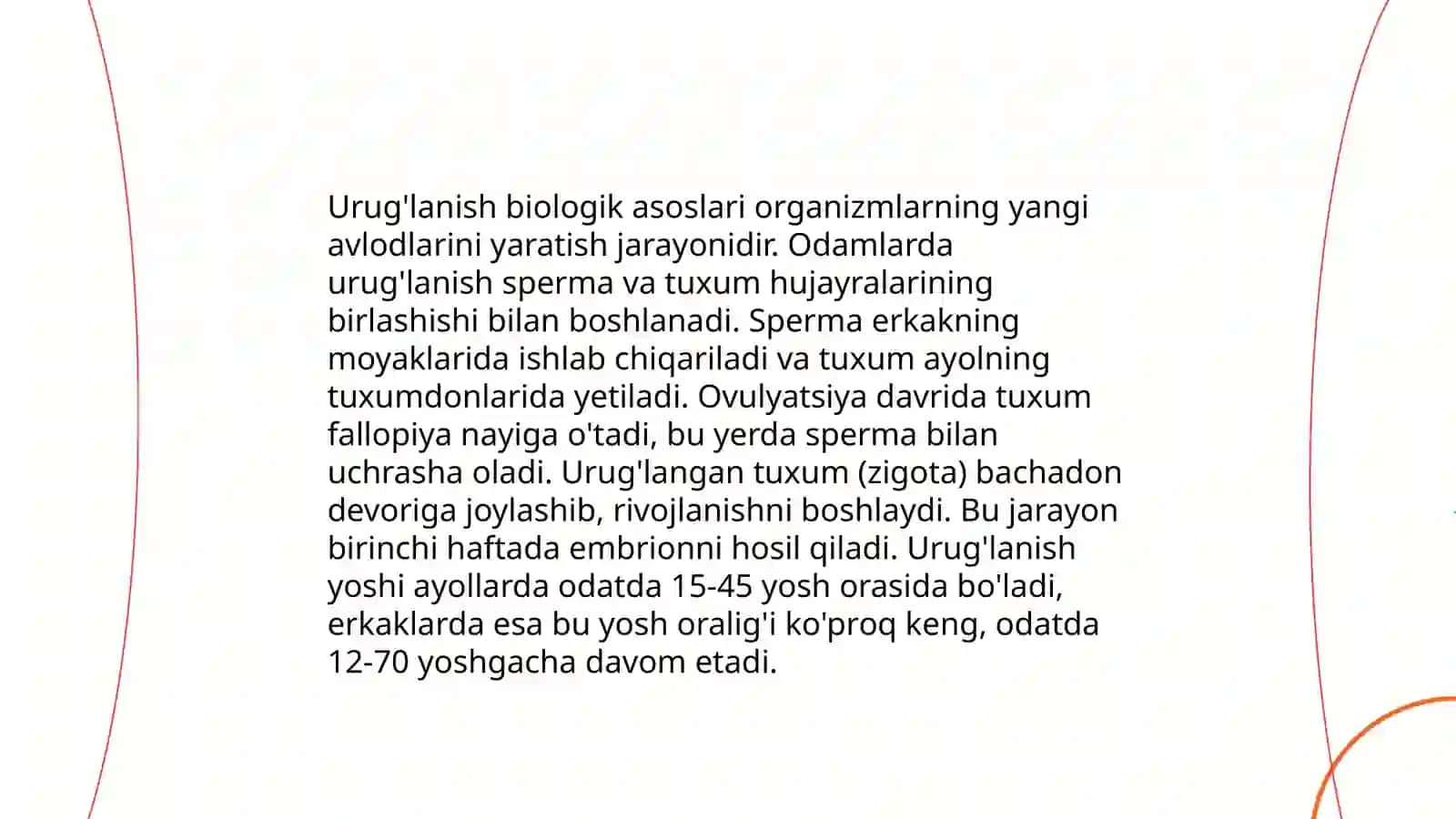 Urug’lanish va urug’ning rivojlanishi 4