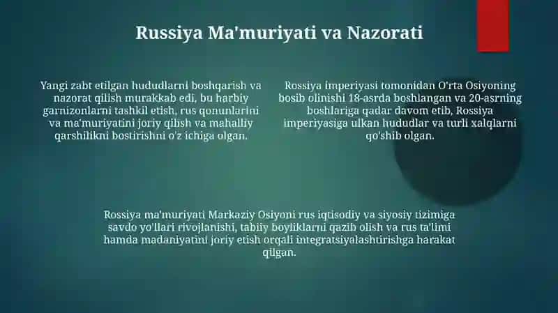 O'rta Osiyoga Rossiya imperiyasi bosqini 4