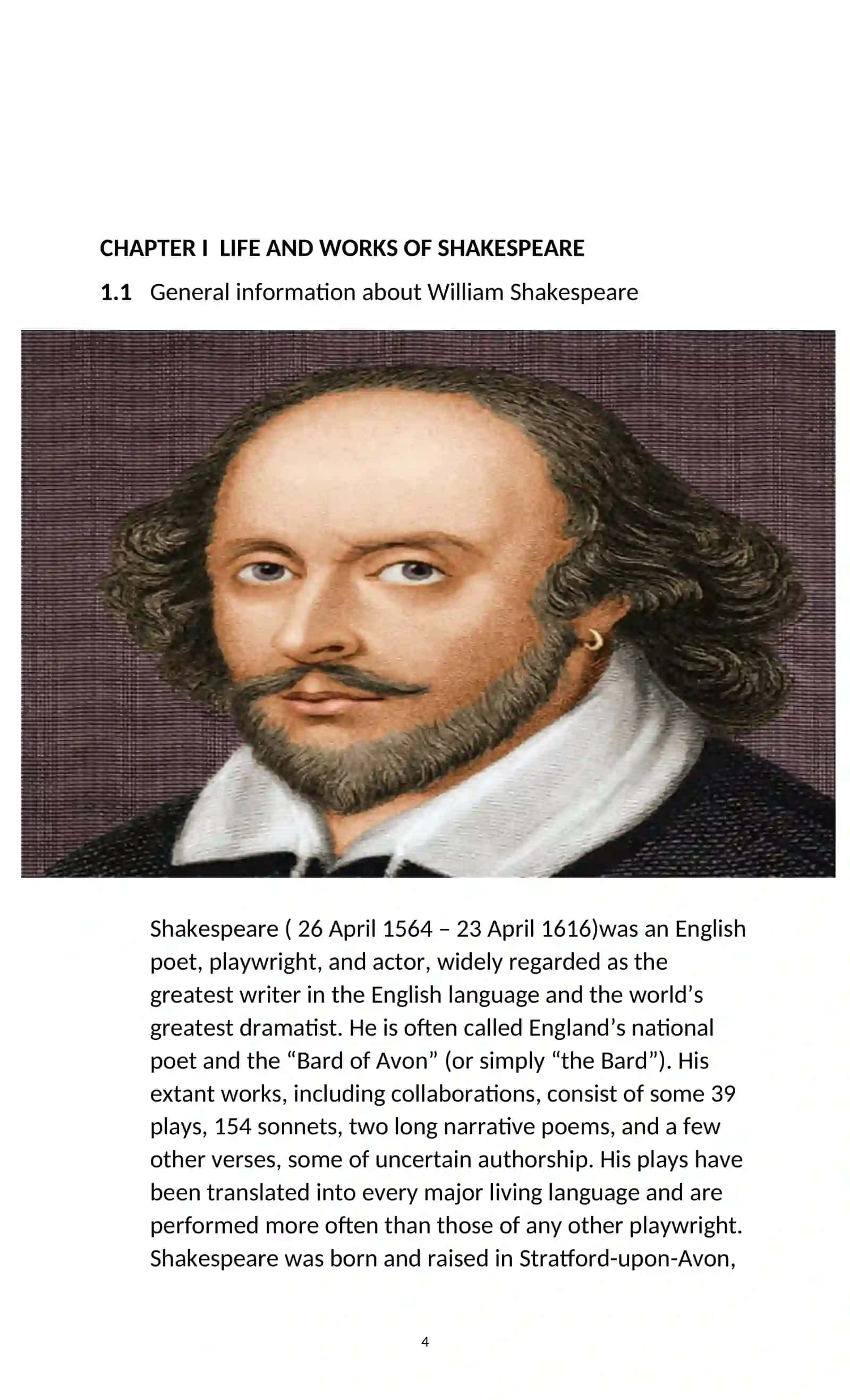 HAMLET AND PHILOSOPHY OF STOICISM IN SHAKESPEARE’S WORK 4