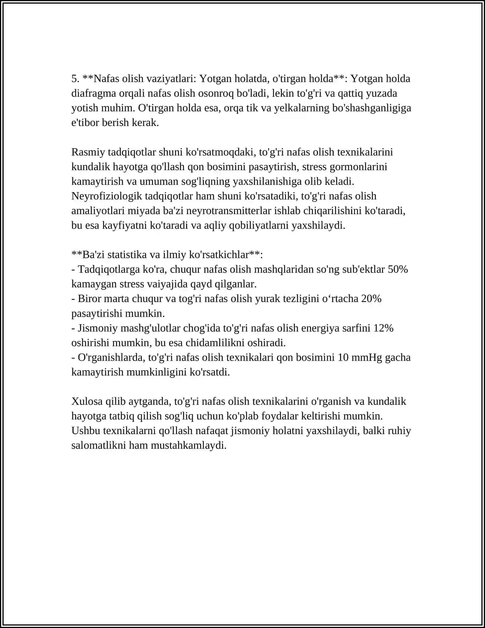 To'g'ri nafas olish texnikasi 4