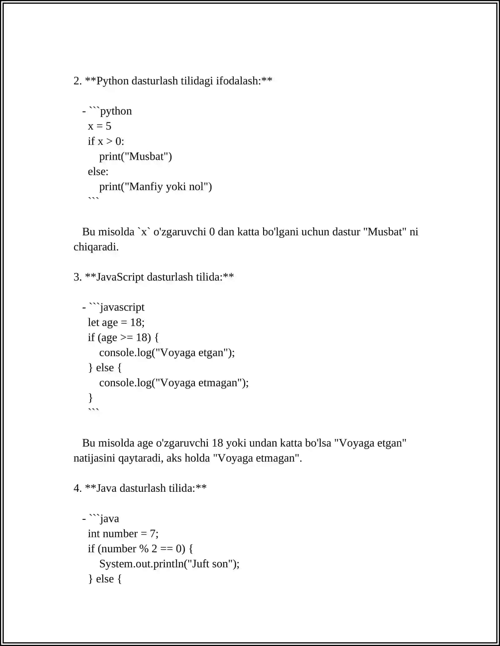 MS EXCELDA MANTIQIY FUNKSIYALAR 4