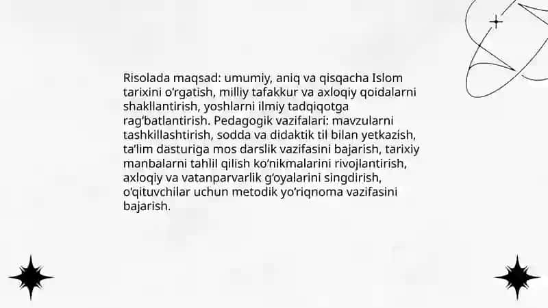 Muxtasar Islom tarixi risolasi 4