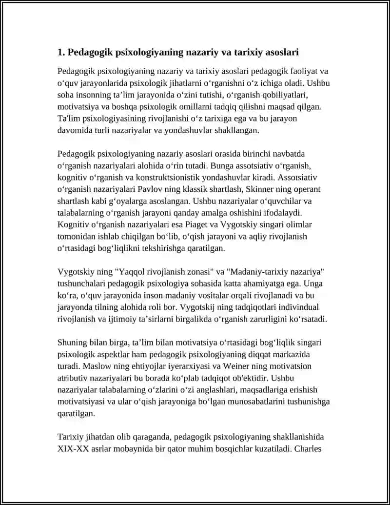 Pedagogik psixologiyani o'rganish 4