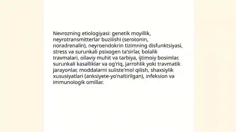 Nevroz va uning turlari 4