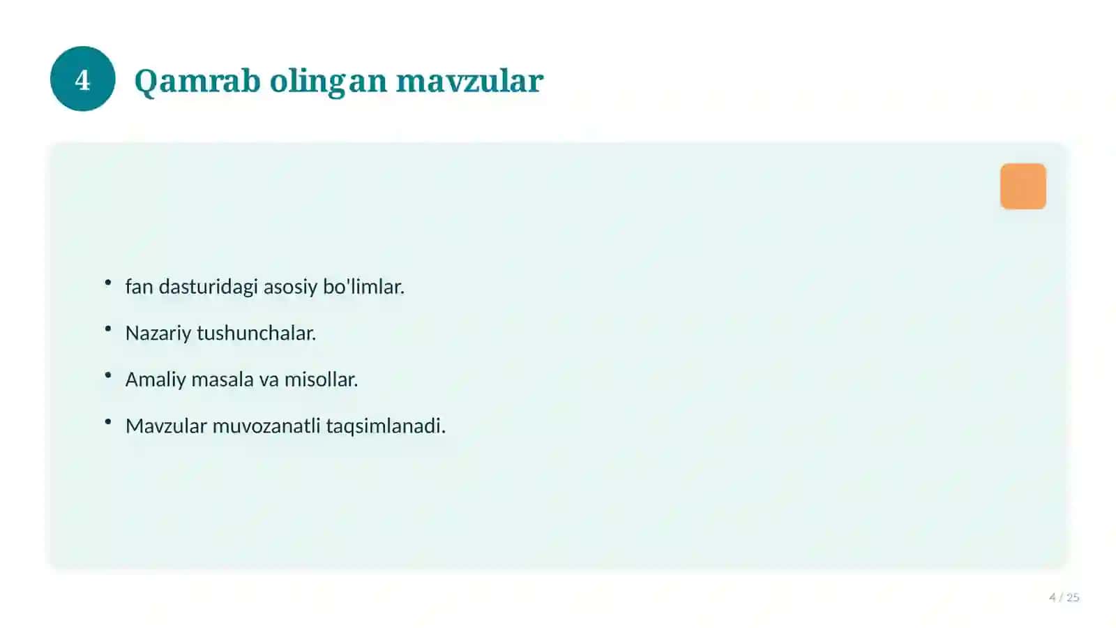 Informatika fanidan 5-sinf test savollari to'plami 4