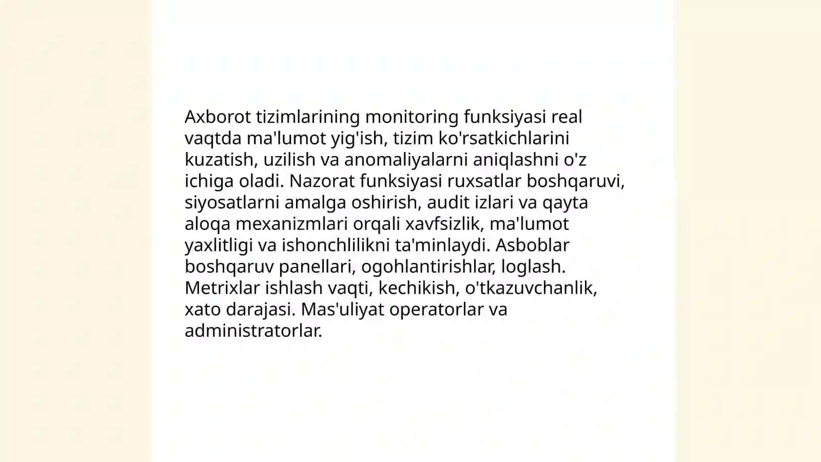 OAV va axborot tizimlarining funktsiyalari 4