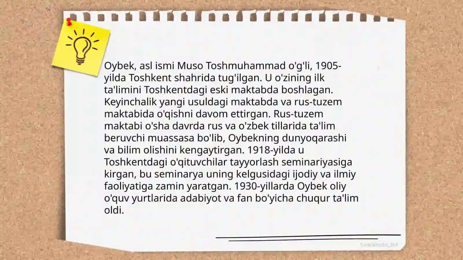 Oybekning hayoti va ijodi 4