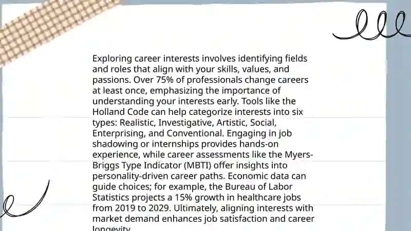 Choosing a Career - Self-Assessment and Personal Values 4