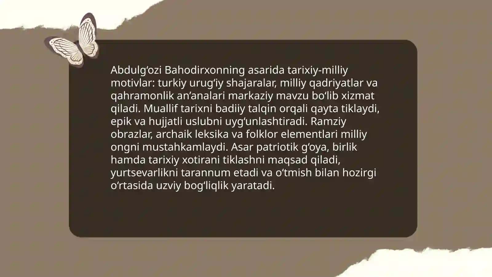 Shajarayi turk va Shajarayi tarokima 4