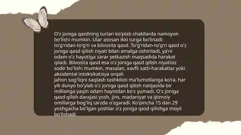 O'z joniga qasd tushunchasi 4