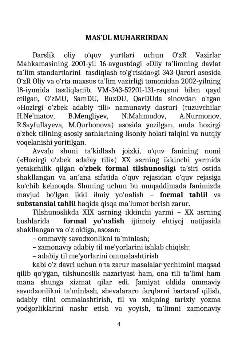 Hozirgi o‘zbek adabiy tili 4