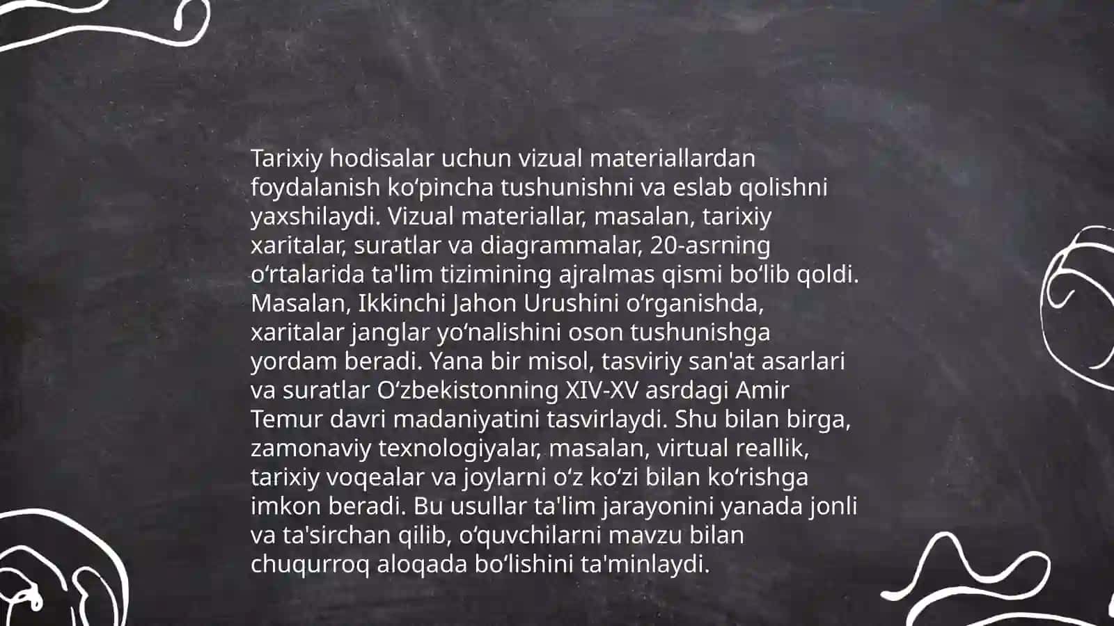 Tarix darslari samaradorligini oshirish usullari 4