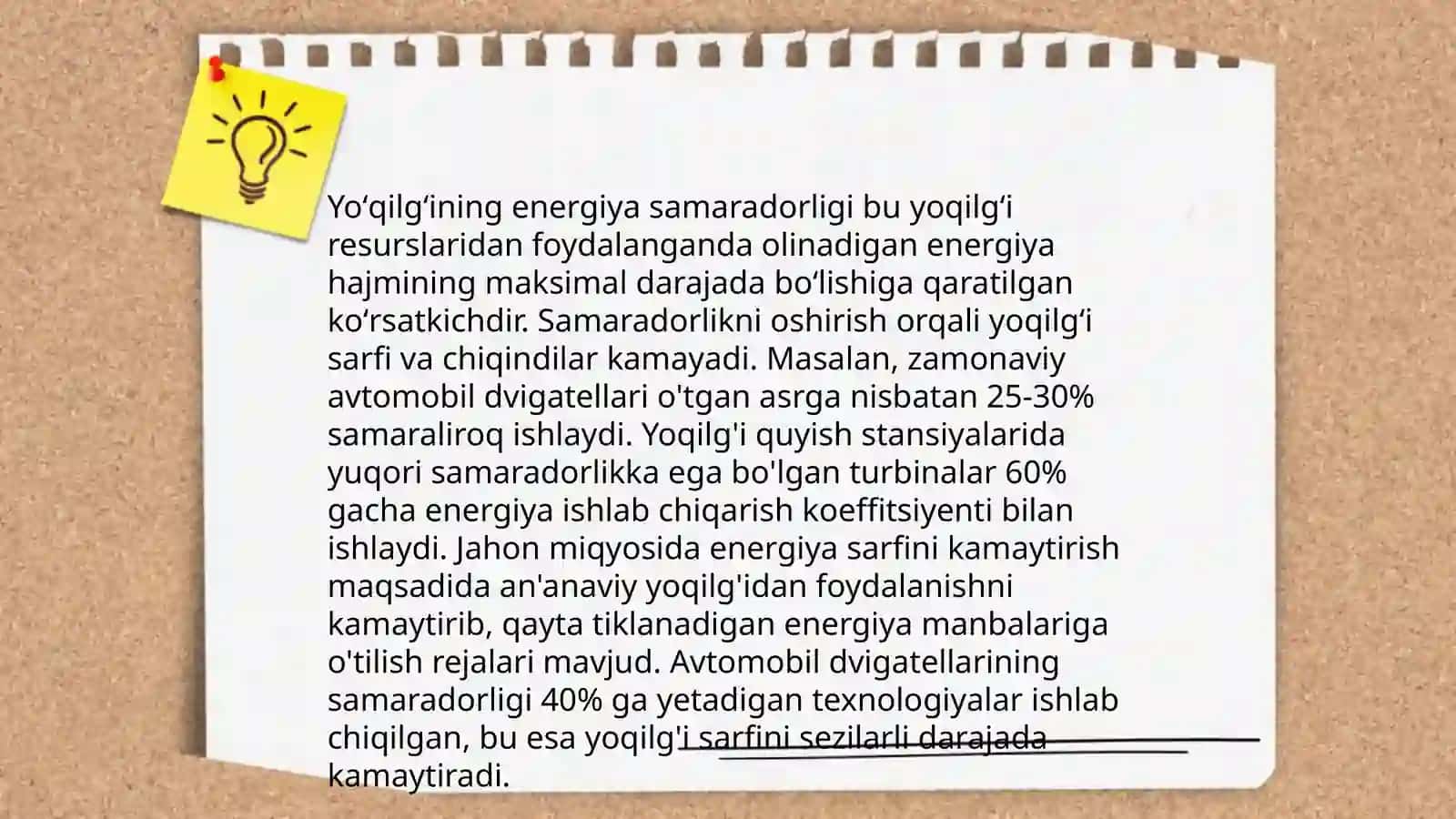 Yoqilgʻining solishtirma yonish issiqligi 4