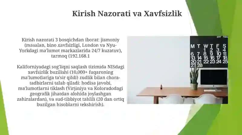 Tizim Umumiy Ko'rinishi 4