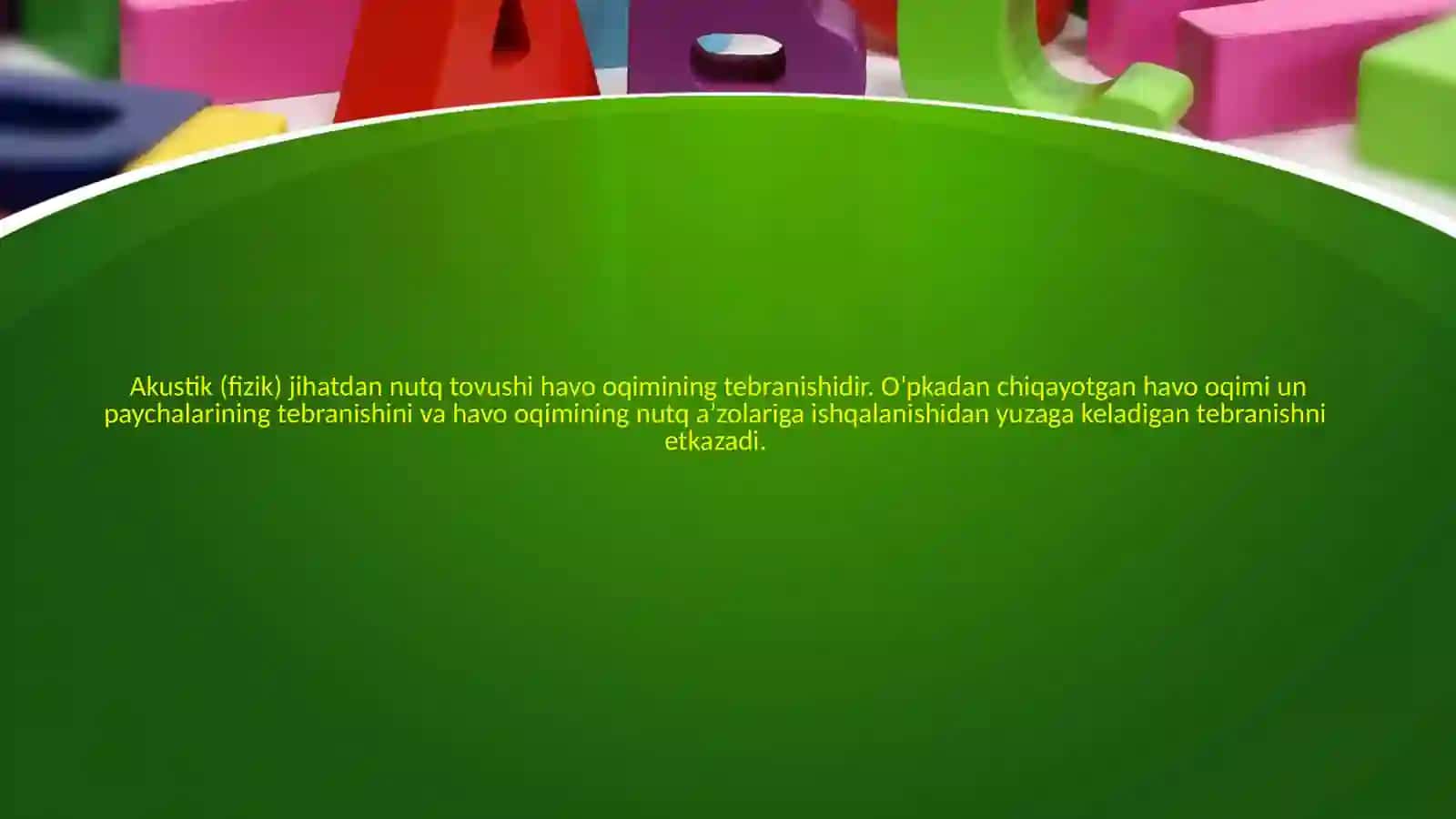 Nutqning tovushlar talaffuzi tomoni tavsifi 4