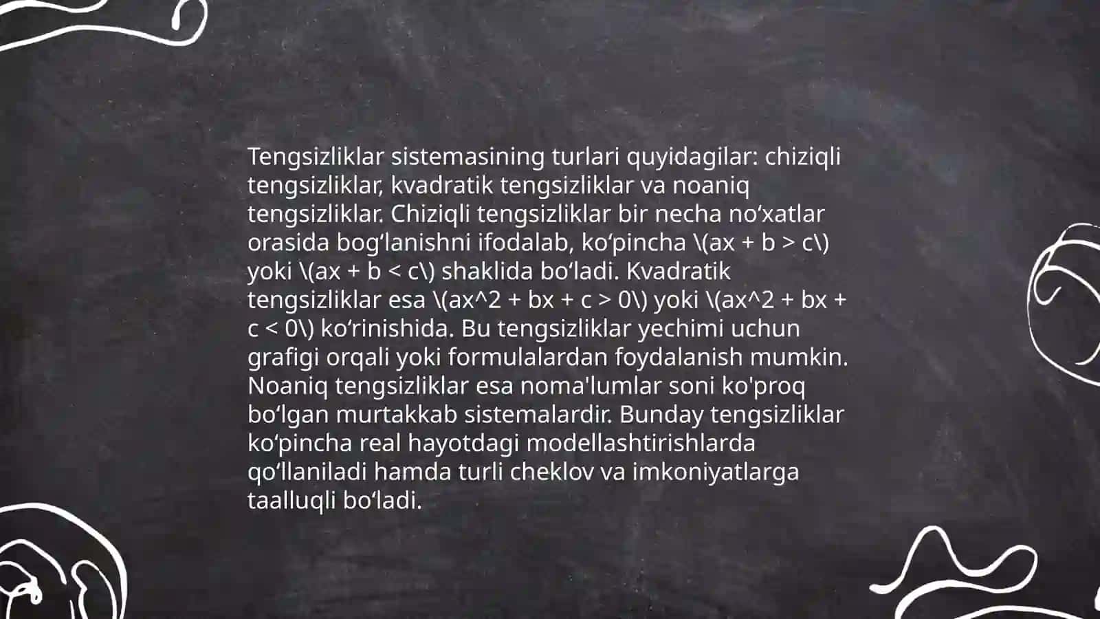 10-sinf algebra ratsional tengsizliklar sistemasi 4