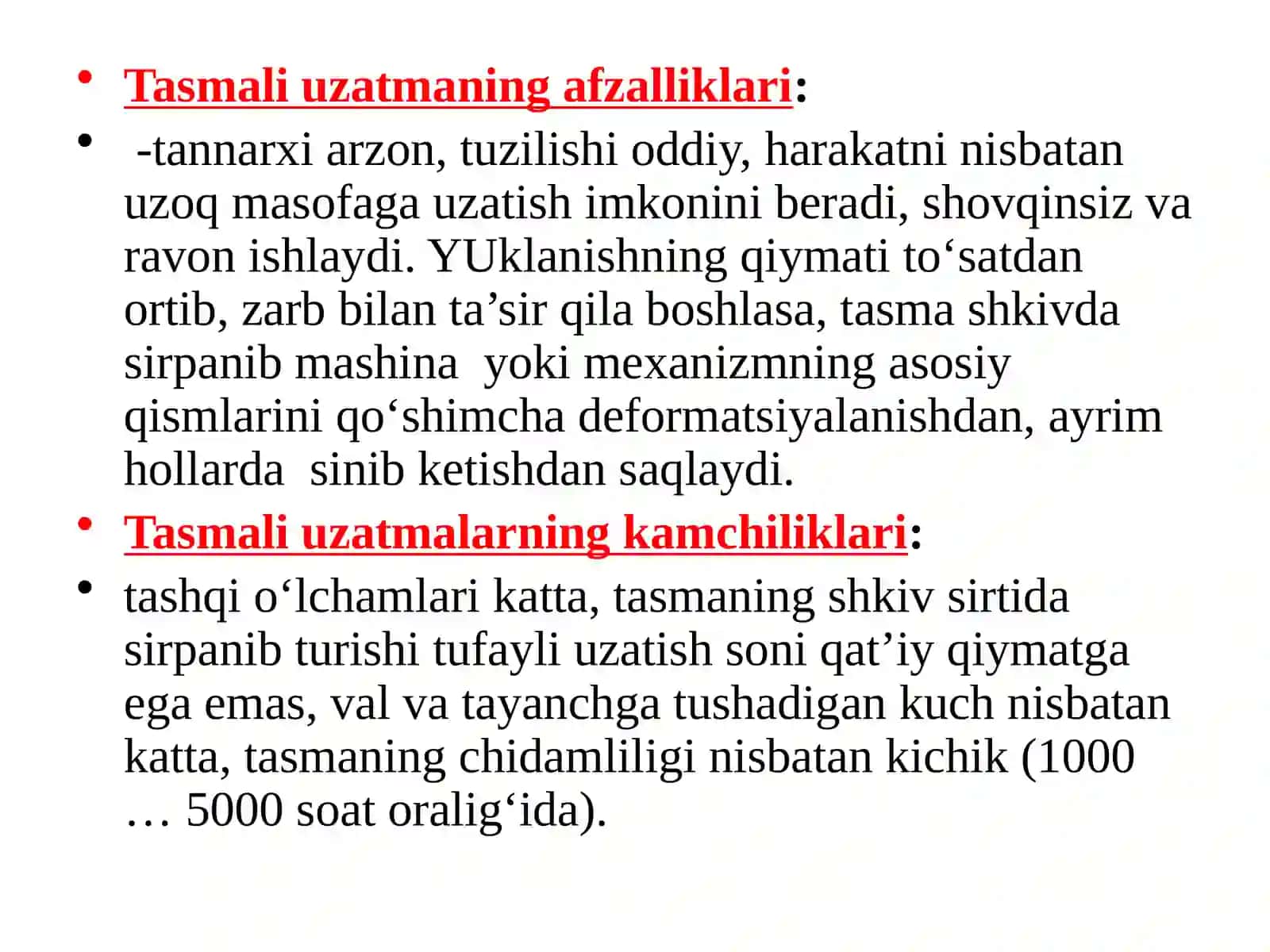 Таsmaliuzatmalar.Ularning xisobi 4