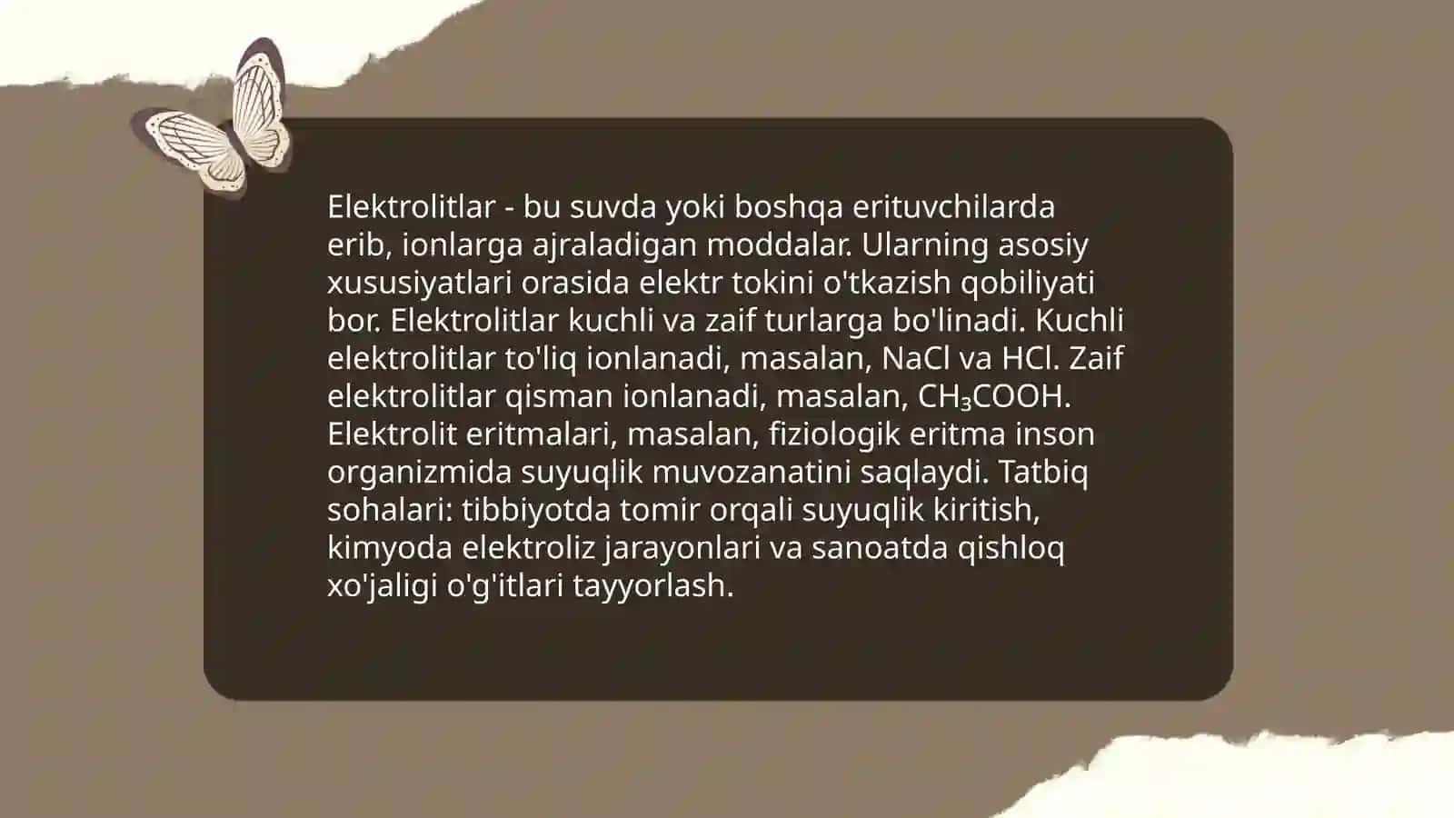 Elekrtolitik dissotisatsiyalanish nazaryasi 4