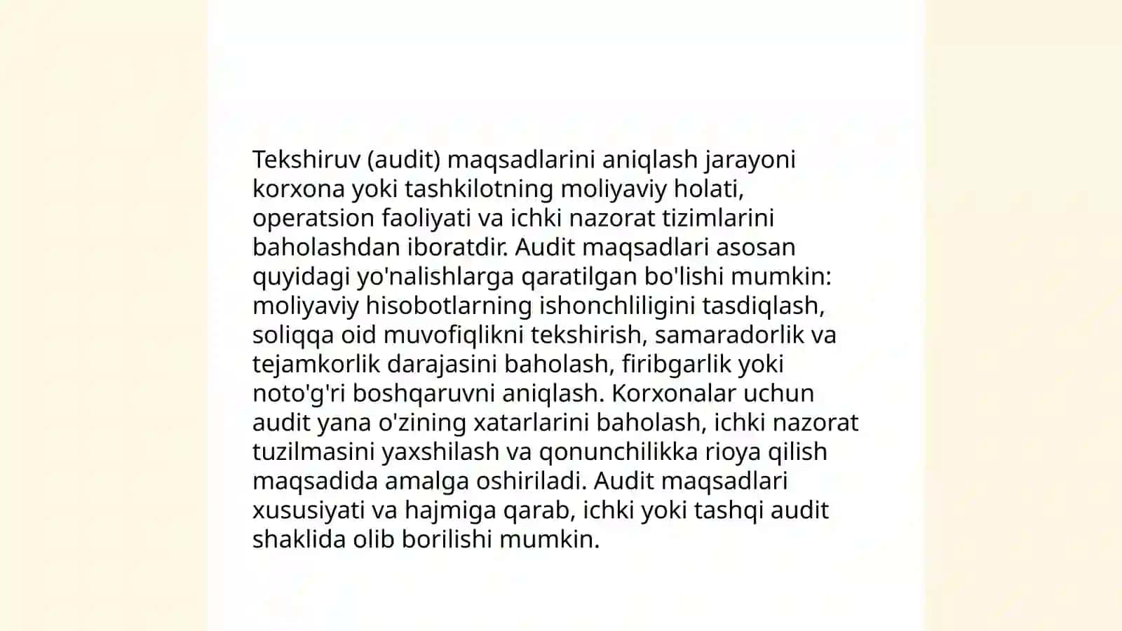 Auditini rejashtiriahning bosqichlari 4