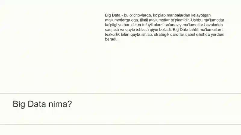 Big Data Tahlili 4