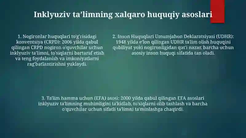 Inklyuziv Ta’Lim Va Xalqaro Huquqlari 4
