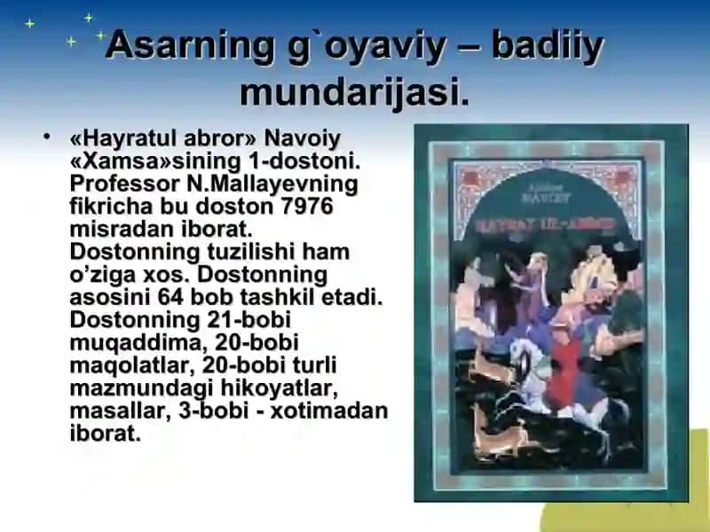 Alisher Navoiy ijodida ta`lim - tarbiya masalalari 4