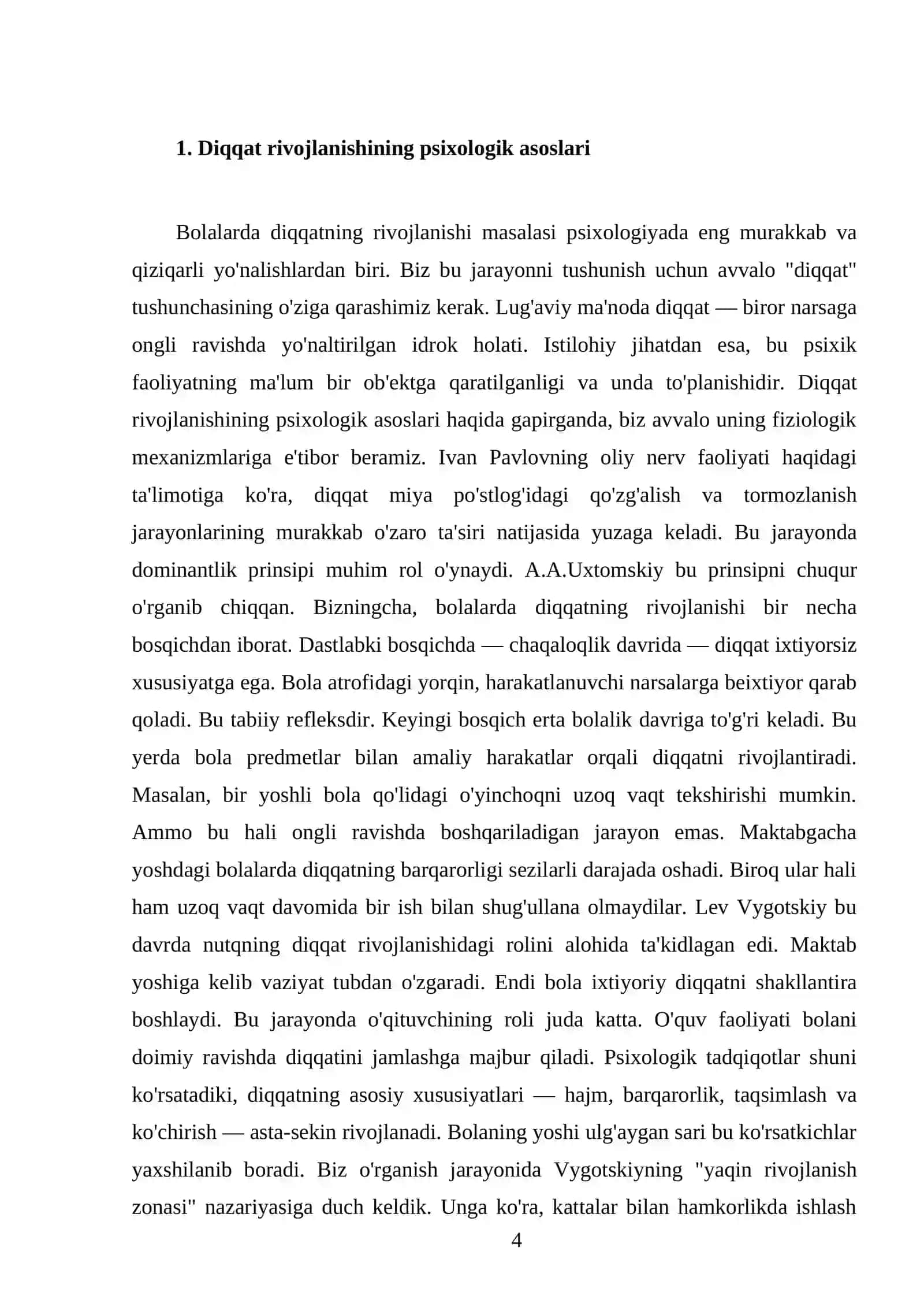 Bolalarda diqqatning rivojlanishi 4