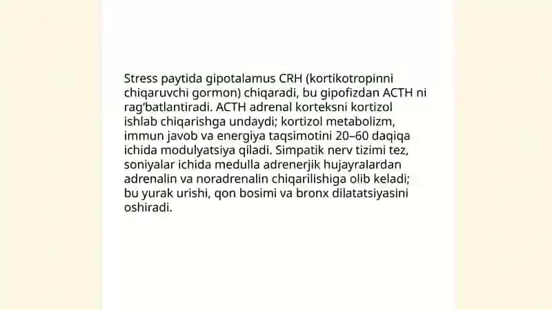 Stress va uning sog’liqqa ta’siri 4