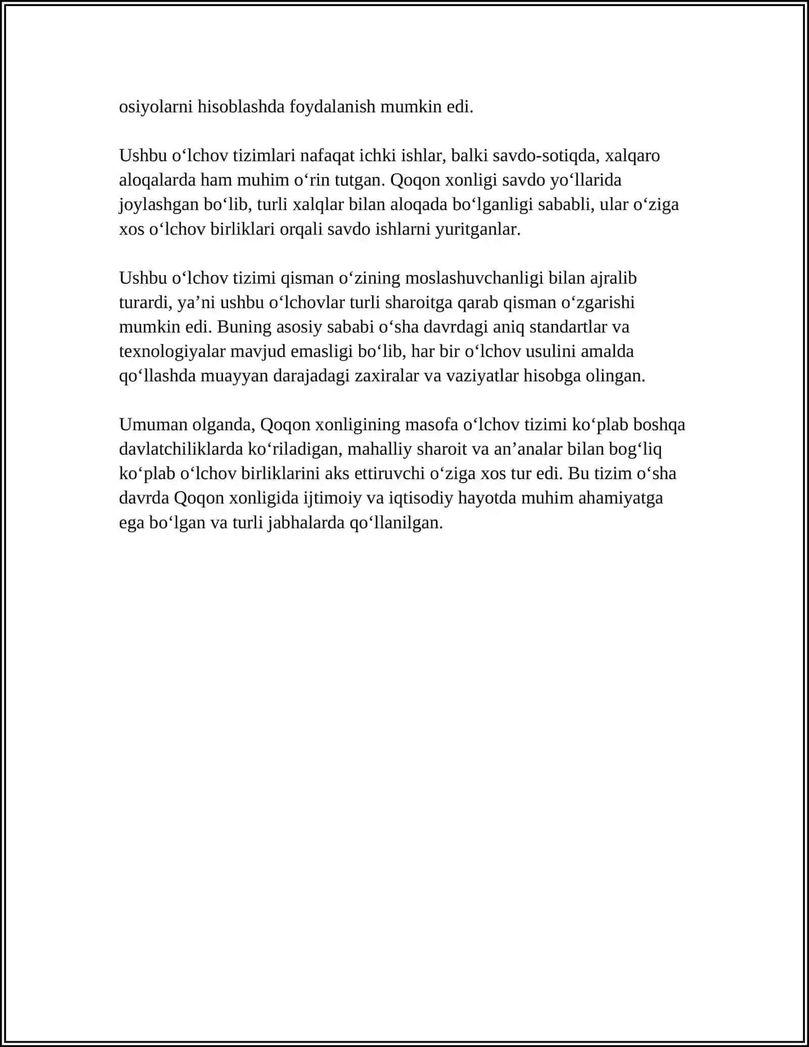 QO‘QON XONLIGIDA UZUNLIK O‘LCHOV BIRLIKLARI 4