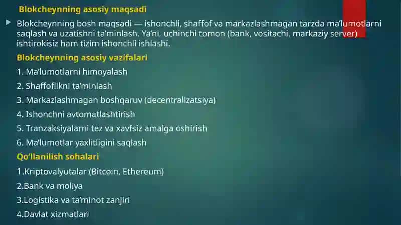 Blokcheyn texnologiyalari 4