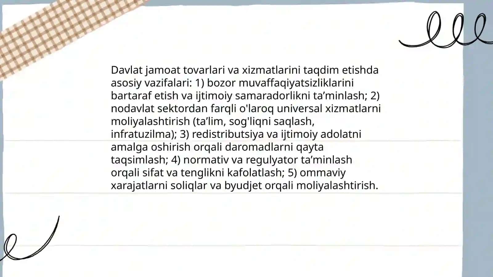 Mikroiqtisodiyotda davlatning roli va uning cheklovlari 4