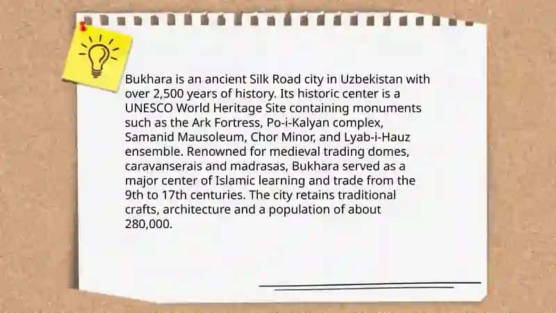 The historical cities of Uzbekistan 4