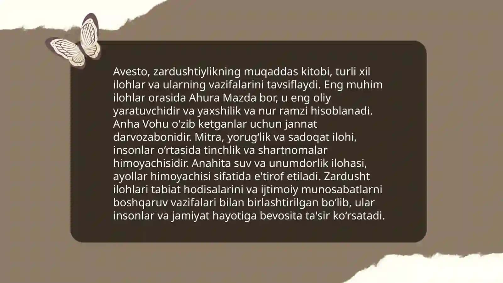Avesto va Dadaqo'rg'utdagi miflarning tasniflanishi 4