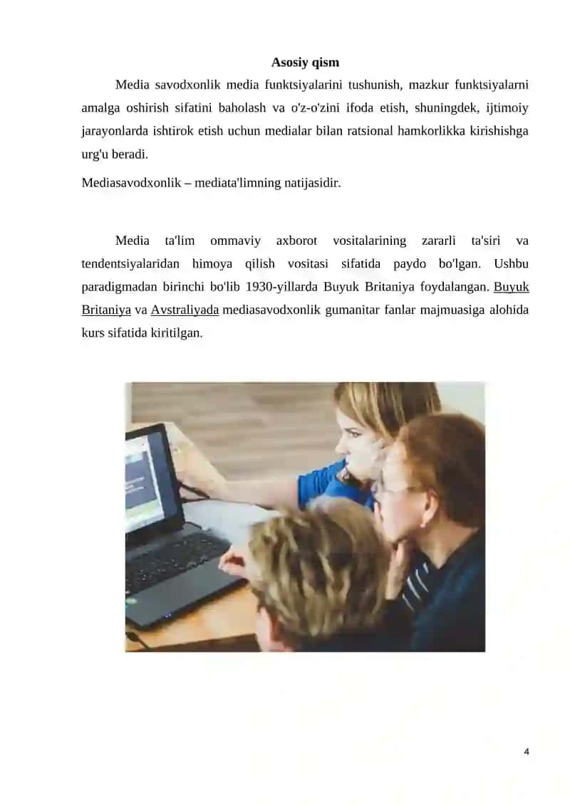 Mediasavodxonlik 4