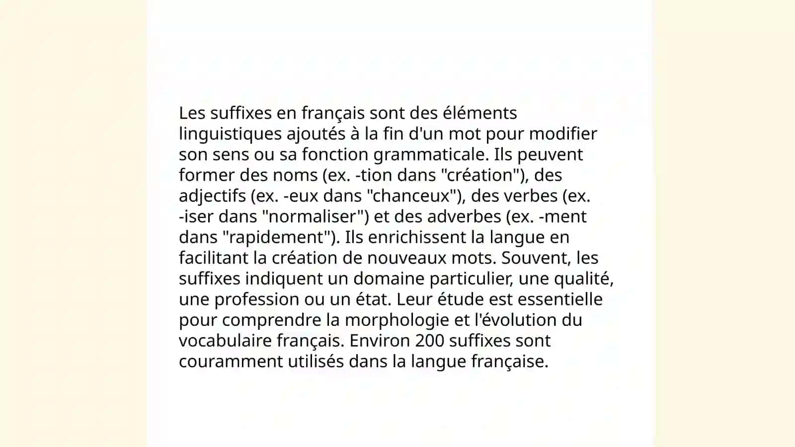 Mots de la même famille 4