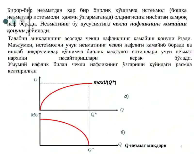 ИСТЕЪМОЛЧИ ТАНЛОВИ НАЗАРИЯСИ 4