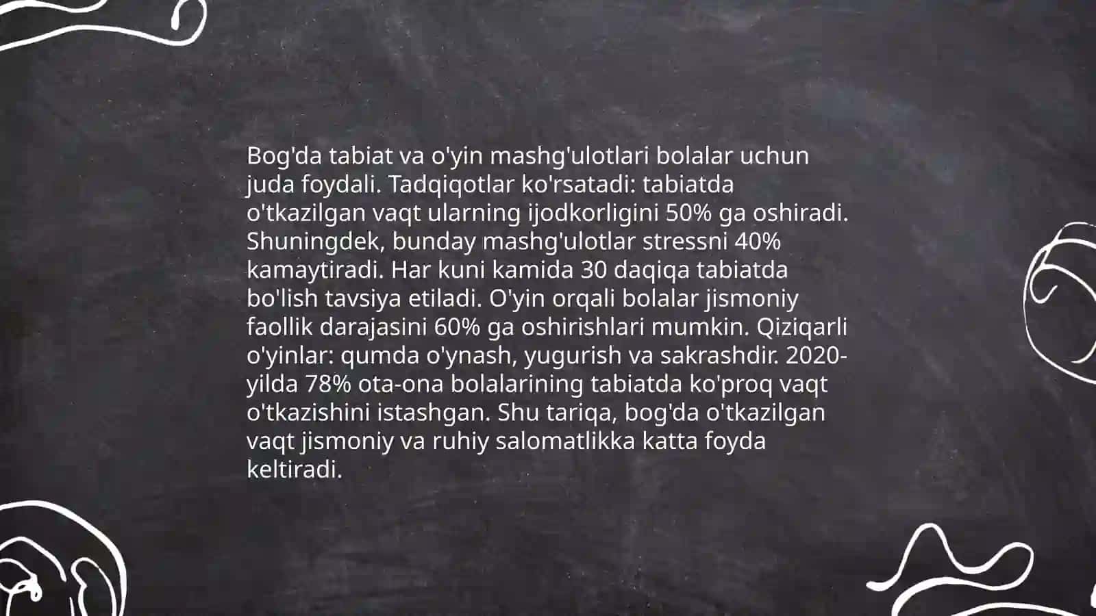 Tabiat bilan tanishtirishda o'yin turlari 4