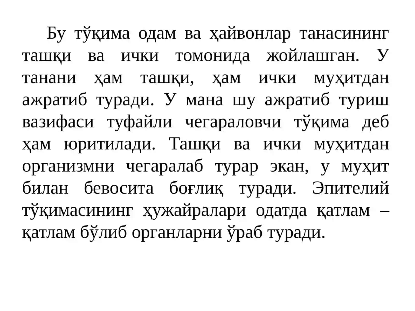 Эпителий тўқимаси 4