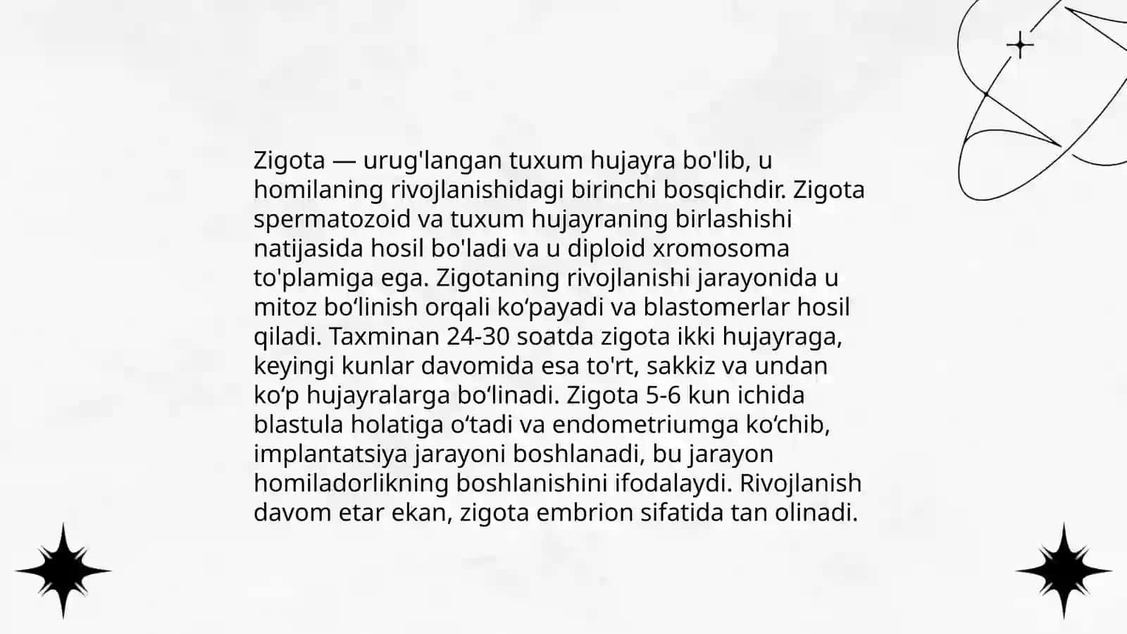 Odam embriologiyasi asoslari 4