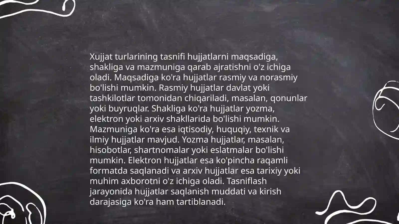 Hujjatchilik tarixi. Hujjat turlari 4