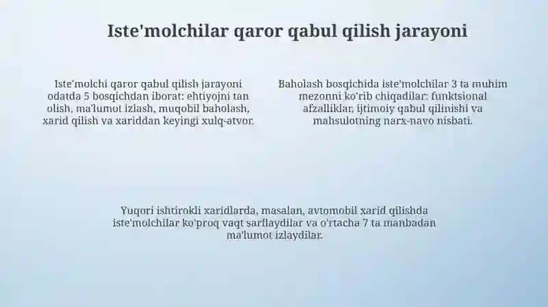 Iste'molchilar xulq-atvori 4