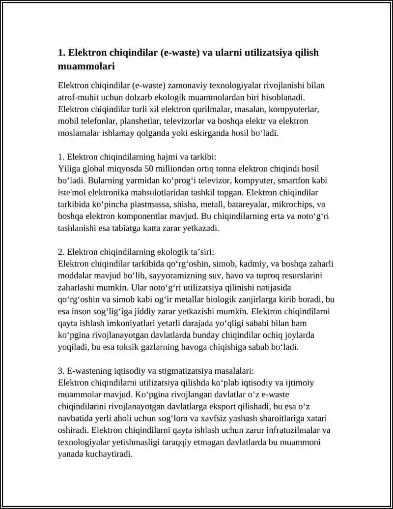 AXBOROT TEXNOLOGIYALARIDA EKOLOGIK MUAMMOLAR 4